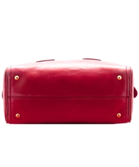 Prada Red Leather Vitello Vintage Bowler Bag