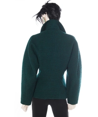 Alaïa Green Wool Fitted Jacket