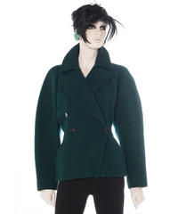 Alaïa Green Wool Fitted Jacket