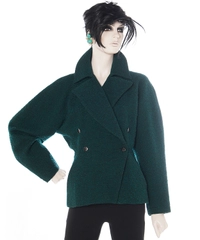 Alaïa Green Wool Fitted Jacket