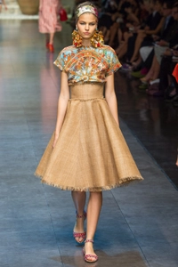Dolce & Gabbana Raffia Skirt