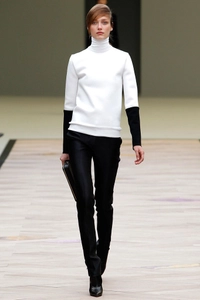 FW 2011 Céline Runway Colorblock Cashmere Blend Sweater