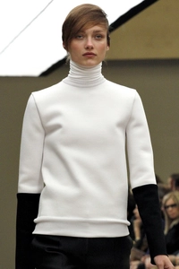 FW 2011 Céline Runway Colorblock Cashmere Blend Sweater