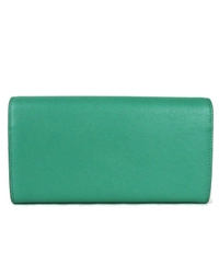 Gucci Jasmine Green Leather Continental Horsebit Wallet