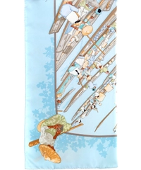 Hermès Carré 'Marché Flottant du Lac Inlé' 1998