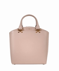 Emporio Armani Nude Boarded Leather Tote Bag
