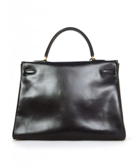 Hermès Kelly Retourne Black Box Calf 35 GHW
