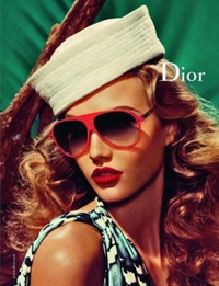 Christian Dior White Cotton Sailors Hat