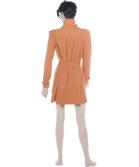 Mulberry Apricot Cotton Trench Coat