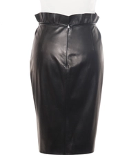 Valentino Leather Black Skirt