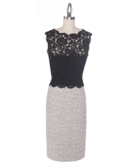 Valentino Black and White Dress Suit