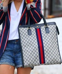 Vintage Gucci Monogram Tote Bag