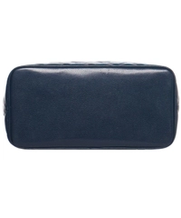 Vintage Chanel Navy Blue Caviar Quilted Medallion Tote