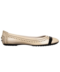 Tod's Nude Patent Leather Flats