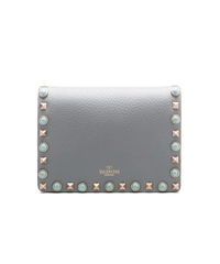 Valentino Garavani Blue Leather Rockstud Rolling Crossbody Bag