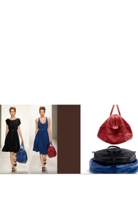 Bottega Veneta Cobalt Leather Shoulder Bag