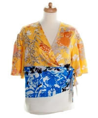 SS 2008 Dries Van Noten Silk  Wrap Top