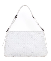 Bottega Veneta White Naruto Knot Hobo Bag