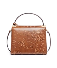 Valentino Santeria Embossed My Rockstud Top Handle Bag