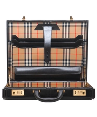 Burberry Black Leather Briefcase/Attache