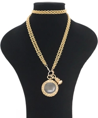 Chanel Magnifying Glass Loupe Pendant Necklace