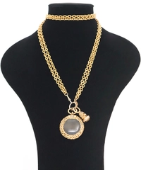 Chanel Magnifying Glass Loupe Pendant Necklace