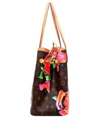 Louis Vuitton Monogram Graffiti Roses Neverfull MM Bag - Limited Edition