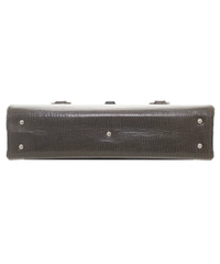 Mulberry Brown embossed Leather Handbag