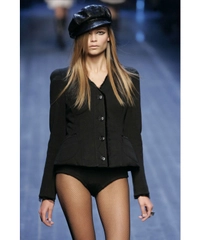Fall 2005 Christian Dior Runway Black Wool Blazer