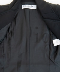 Fall 2005 Christian Dior Runway Black Wool Blazer