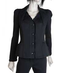 Fall 2005 Christian Dior Runway Black Wool Blazer