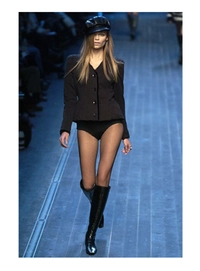 Fall 2005 Christian Dior Runway Black Wool Blazer