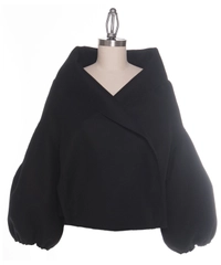 Prada Black Wool Bolero Jacket