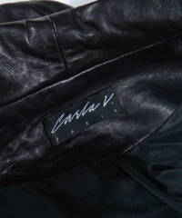 Black Leather Maxi Coat