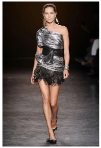 Isabel Marant Leather Fringe Skirt - Runway