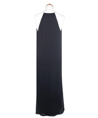 The Row Black Pleated Dress