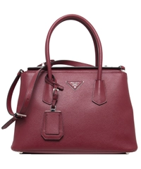 Prada Red Saffiano Cuir Twin Bag