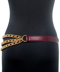 Gucci Vintage Triple Row Chain Link Belt
