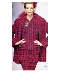 Documented 1995 Chanel Runway Tweed Skirt Suit