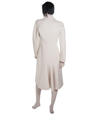 Alaïa White Wool Princess Coat