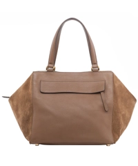Fendi Brown Suede Leather 'Boston' Bag