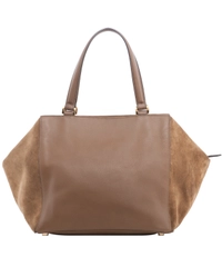 Fendi Brown Suede Leather 'Boston' Bag