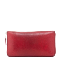 Balenciaga Vermillion Motocross Money Continental Wallet