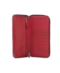 Balenciaga Vermillion Motocross Money Continental Wallet