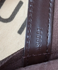 Louis Vuitton Moka Epi Leather Lussac Tote Bag