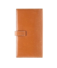 Hermès Gold Leather Bearn Wallet