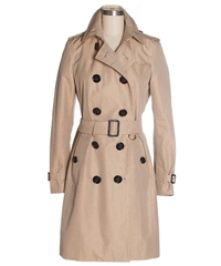 Burberry Metallic Nude Gold Trench Coat