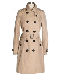 Burberry Metallic Nude Gold Trench Coat
