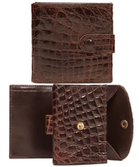 Vintage Pierre Cardin Brown Croco Shoulder Bag