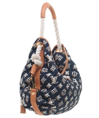 Louis Vuitton Navy Monogram Bulles MM Bag - Limited Edition